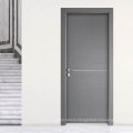 Contemporary style  cold gray color interior security  front entry solid wood door for office room